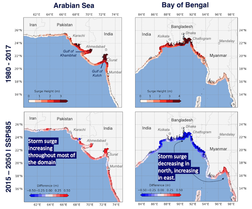 Storm surge examples